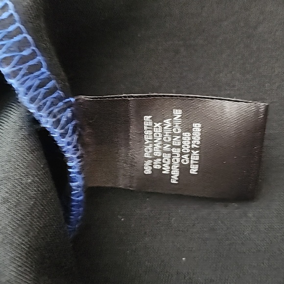 RW&CO Pencil Skirt Electric Blue Centre Silver  Zipper Stretch Size Medium - Picture 7 of 10